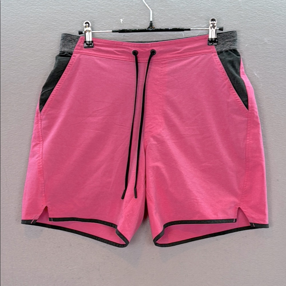 Chubbies Men's The Carimines Yoga /Swim Hybrid shorts pink pants performance M